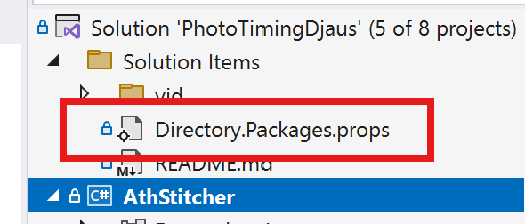 The props file